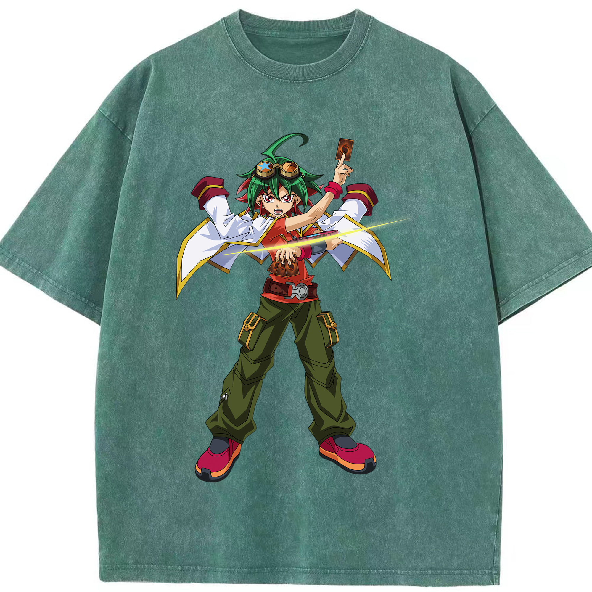 （画像用） 遊☆戯☆王 Yu-Gi-Oh! 綿100% ヴィンテージ風 半袖Tシャツ（フロントプリント）